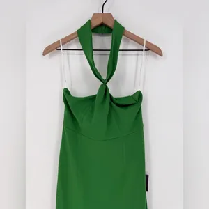 Lulus Mesmerizing Perfection Green Halter Neck Backless Maxi Dress Size S thumbnail 5