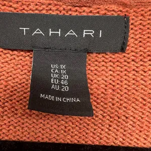 Tahari Open Front Hooded Duster Knit Cardigan Womens 1X Work Travel Outdoor thumbnail 2