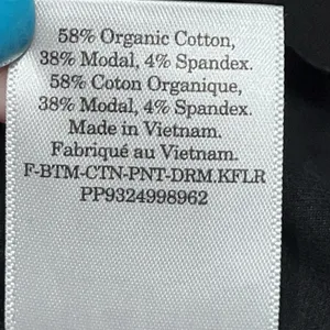 Everlane Dream Kick Flare Pants Black Organic Cotton Modal Side Zip‎ Size Medium thumbnail 10