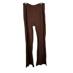 Lululemon Groove Nulu High Rise Flared Pants Roasted Brown 33" Gym Yoga Women 10 thumbnail 3