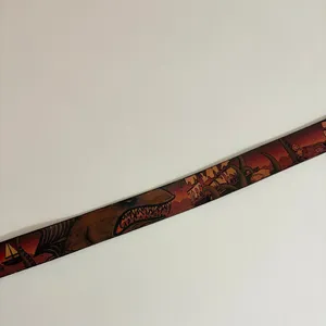 Unisex JON WYE Leather Paisley Belt Western Retro Made in USA Men Women 46.5" thumbnail 5