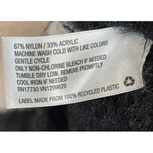 KNOX ROSE Women's Sweater XXL Black White Striped Fuzzy V‎ Neck Cozy Knit Target thumbnail 7