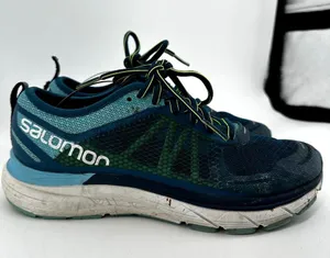 Salomon Sonic RA Max Running Sneakers Sensi Fit Shoes Lace Up Green Blue 8.5 thumbnail 3