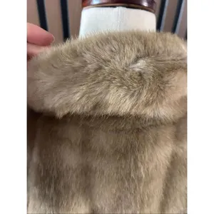 Sears fashion Faux Fur Coat Sz 8 M Vintage 70s Light Brown Tan Plush Winter Jack thumbnail 9