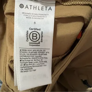 Athleta Trekkie‎ North Big Sur Brown Jogger Rip Stop Outdoor Activewear Pants thumbnail 9