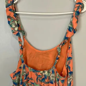 Free people Dear You Floral Mini Dress Ruffle Straps Large NEW #785 thumbnail 12