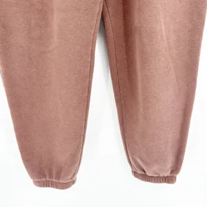 Nuuds Womens Oversized Brown Fleece Lined Classic Sweatpants‎ Joggers Size M thumbnail 5