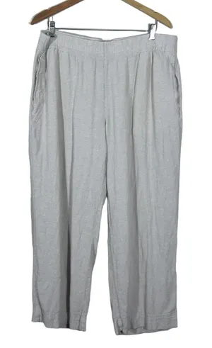 Old Navy High-Rise Wide Leg Linen Blend Comfort Waist Pants Beige Size XL thumbnail 1