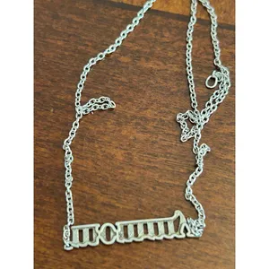 925 Sterling silver mommy x21 2.85g 17 inch long necklace chain thumbnail 3
