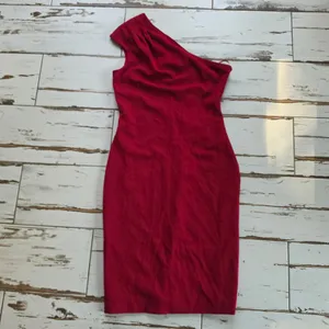 Dress The Population NWT Quinn One Shoulder Cocktail Dress Red Size Medium thumbnail 2