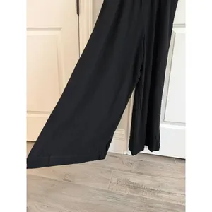 Natural Life NWT Black Tie Strap Linen Blend Wide Leg Jumpsuit Overalls Small thumbnail 6