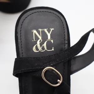 New York & Company Malayah Black Faux Suede Platform Block Heels Size 9 thumbnail 6