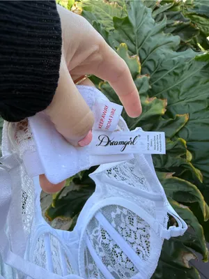 Dreamgirl White Lace Lingerie bra sz Small thumbnail 4