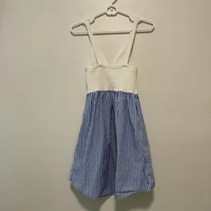 Kule Tuckernuck Esmee‎ Crochet Top Stripe Poplin Skirt Dress Size Small thumbnail 5