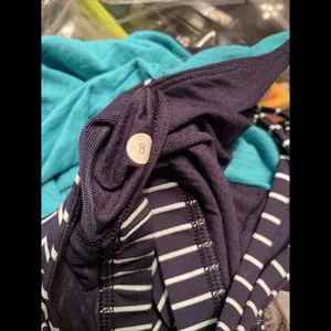 LuluLemon Athletica Mint Double Tank Bubble Active Striped Bra‎ Lined Top 8 thumbnail 3