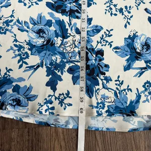 NEW BHLDN Leila Deep-V Flutter Sleeve Maxi Dress in Blue Floral Size 12 thumbnail 13