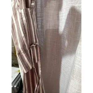 Tribe Kelley GRAYTon Tank Wide Leg Pant Summer Set Mocha Stripe cotton W XL thumbnail 6