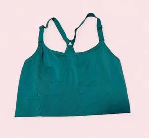 all in motion Teal Seamless Sports Bralette thumbnail 1