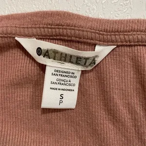 Athleta Sleeveless Tank Top Small Terracotta Brown Lightweight Lounge Activewear thumbnail 5