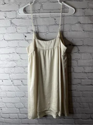Wilfred Cream Spaghetti-Strap Summer Dress size medium thumbnail 8