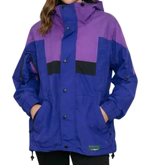 L.L. Bean Sunbuster Vintage Jacket Small Retro‎ Colorblock thumbnail 1