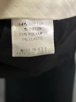Theory Women's Black Cotton Blend Slim Straight Dress Pants Size 8 thumbnail 6