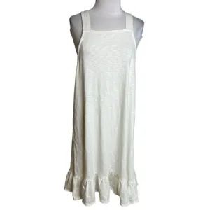 Free people‎ beach dream of you tunic dress Sz M white thumbnail 2
