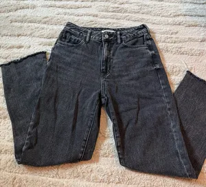 Black Pacsun Washed Mom Jean thumbnail 1