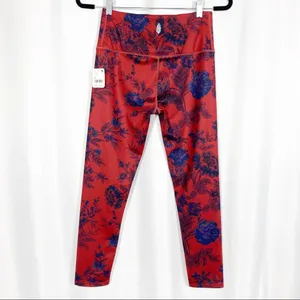 Free People Movement High Rise 7/8 Lose Control Ashford Leggings: Floral Combo thumbnail 6