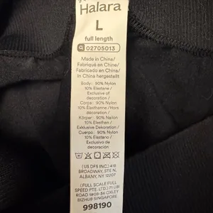 1912 | NWT Halara High Waisted Seamless Compression Full Length Leggings Black L thumbnail 5