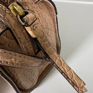 Kate Spade Perri Lane Rosey Beige Croc Embossed Leather Camera‎ Crossbody Bag thumbnail 7