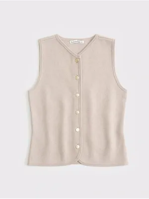 Abercrombie & Fitch Mara High-V LuxeLoft Sweater Vest thumbnail 2