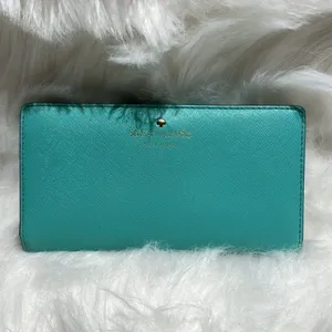 KATE SPADE Cherry Lane Stacy Bright Beryl‎ Leather Wallet thumbnail 2