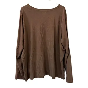 Old Navy Everywhere Women Size XXL Long Sleeve Brown T‎ Shirt Cotton Relaxed thumbnail 2