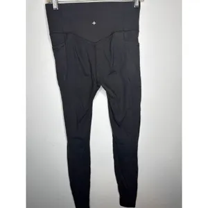 Halara High Waisted Full Length Yoga Leggings Black Size M Workout Athleisure thumbnail 4