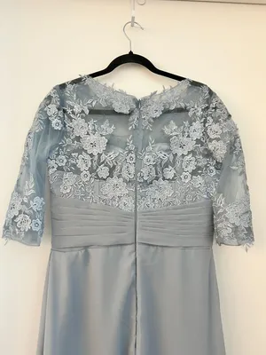 Make You Pretty More Lace A-Line Wedding Formal Gown in Light Blue Size 12 NWT thumbnail 6