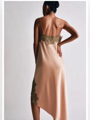 Zara ZW COLLECTION SATIN lace dress thumbnail 3