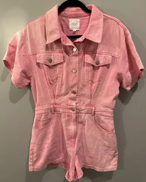 Le lis Pink Cowgirl Romper thumbnail 2