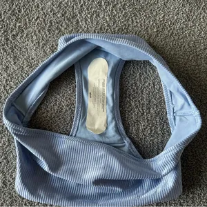 AERIE NWT Sky Blue Ribbed Bikini Bottoms thumbnail 5