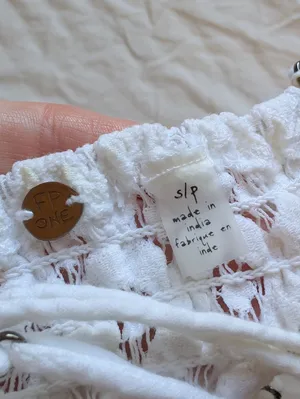 Free People One Lace Adella Bralette Small White thumbnail 3