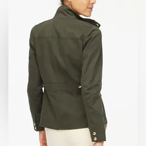 JCrew Resin-coated Black twill field jacket- Size Small thumbnail 3