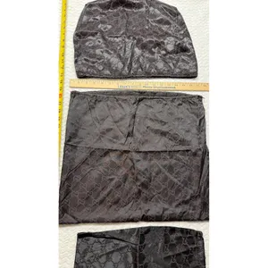 Gucci Dark Brown GG Monogram Satin Drawstring Dust Bags Set of 3 Luxury Storage thumbnail 4