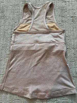 Lululemon Nude Crossover Racerback Tank Size 2 thumbnail 2