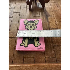 Marc Tetro Pink Yorkie Passport Cover‎ and Luggage Tag Set Travel Accessories thumbnail 5