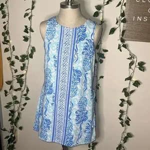 Lilly Pulitzer Donna Romper Bennet Blue thumbnail 3