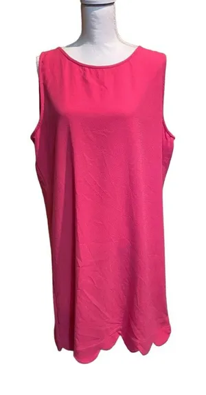 Betsy's Boutique Women's Pink Sleeveless Sheath Dress‎ Size X-Large NWT thumbnail 1