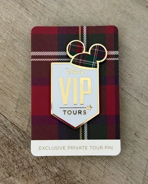 2026 Disney World VIP Tours Exclusive Private Tour Plaid Mickey Hat Pin thumbnail 1