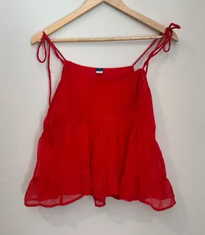Old Navy Orange Top Tank thumbnail 1