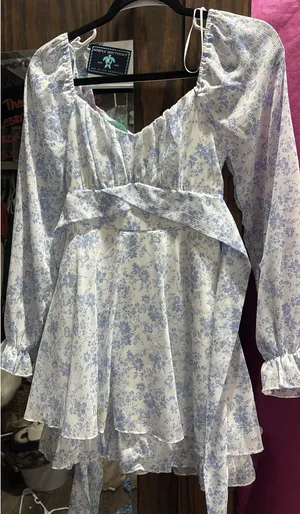 Blue floral dress Size XS thumbnail 1