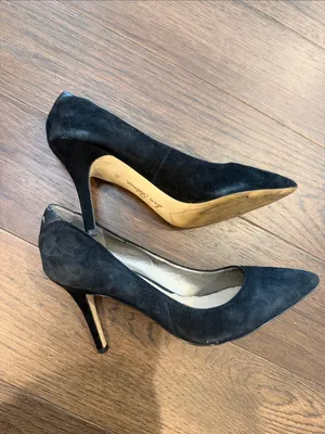 Sam Edelman Black Suede Pointed Toe Stiletto Pumps Size 7.5 - C61-014 thumbnail 7